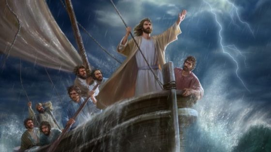 Jesus acalma a tempestade
