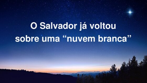 O Salvador já voltou sobre uma “nuvem branca”