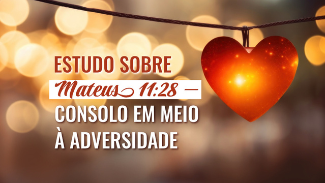 Evangelho de hoje: Estudo sobre Mateus 11:28 — Consolo em meio à adversidade