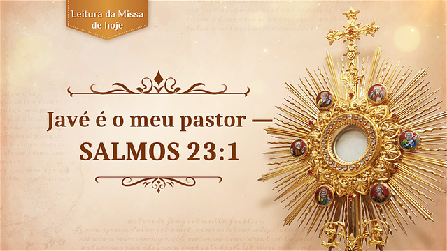 Javé é o meu pastor — Salmos 23:1